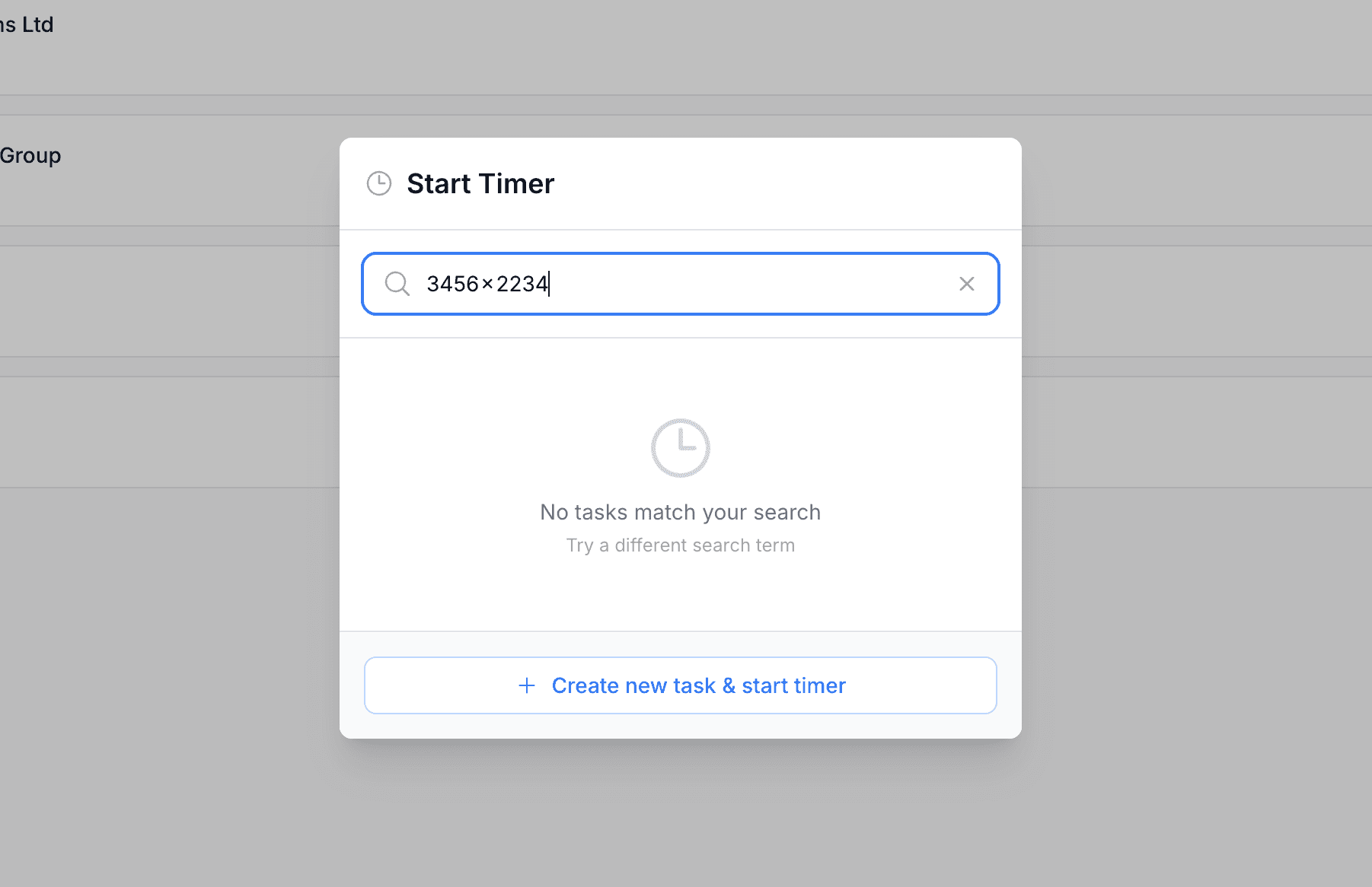 BillableDay Timer Interface